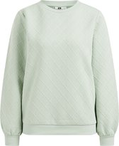 WE Fashion Dames sweater met ruitstructuur