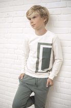Levv jongens sweater Tijl White Cream