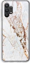 CaseCompany® - Galaxy A32 5G hoesje - Goud marmer - Soft Case / Cover - Bescherming aan alle Kanten - Zijkanten Transparant - Bescherming Over de Schermrand - Back Cover