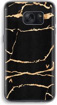 CaseCompany® - Galaxy S7 hoesje - Gouden marmer - Soft Case / Cover - Bescherming aan alle Kanten - Zijkanten Transparant - Bescherming Over de Schermrand - Back Cover
