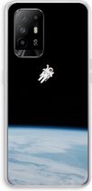 Case Company® - Oppo A94 5G hoesje - Alone in Space - Soft Case / Cover - Bescherming aan alle Kanten - Zijkanten Transparant - Bescherming Over de Schermrand - Back Cover