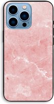 CaseCompany® - iPhone 13 Pro Max hoesje - Roze marmer - 100% Biologisch Afbreekbaar - Duurzaam - Biodegradable Soft Case - Milieuvriendelijke Print op Achterkant - Zwarte Zijkanten - Bescherm