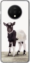 Geschikt voor OnePlus 7T hoesje - Geit - Dieren - Kinderen - Jongens - Meisjes - Siliconen Telefoonhoesje