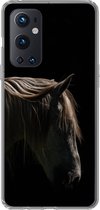 OnePlus 9 Pro - Cheval - Animaux - Wit - Coque de téléphone en Siliconen
