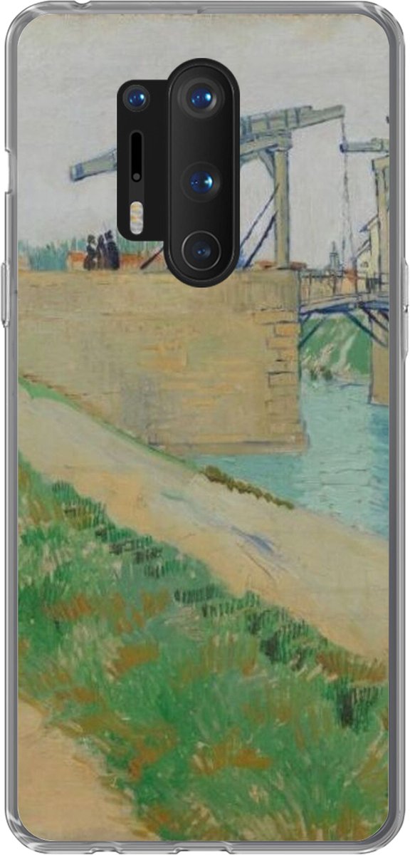 Telefoonhoesje Geschikt voor OnePlus 8 Pro hoesje - De brug van Langlois - Vincent van Gogh - Siliconen Telefoonhoesje Telefoonhoesje