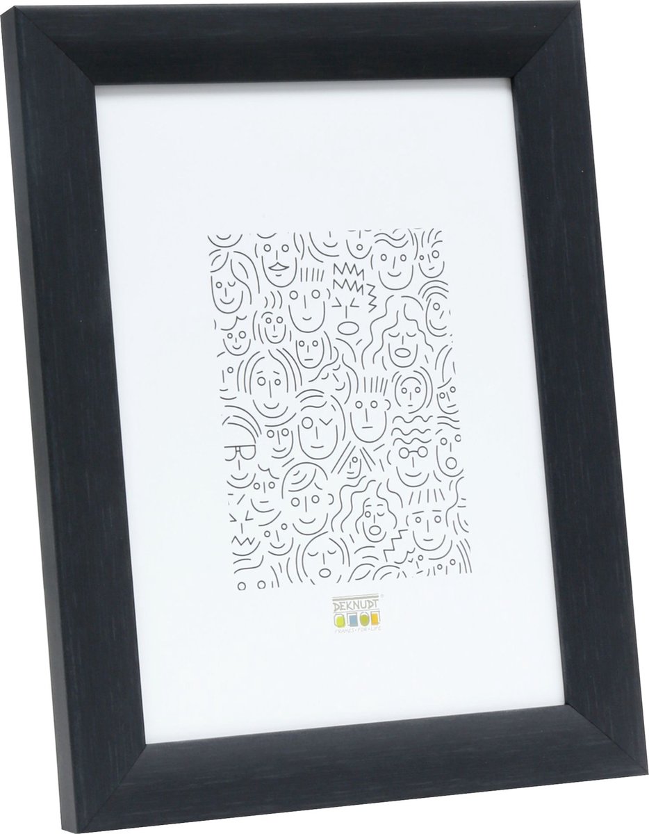 Deknudt Frames fotolijst S54SF9 - zwarte houtkleur - hout - 15x23 cm