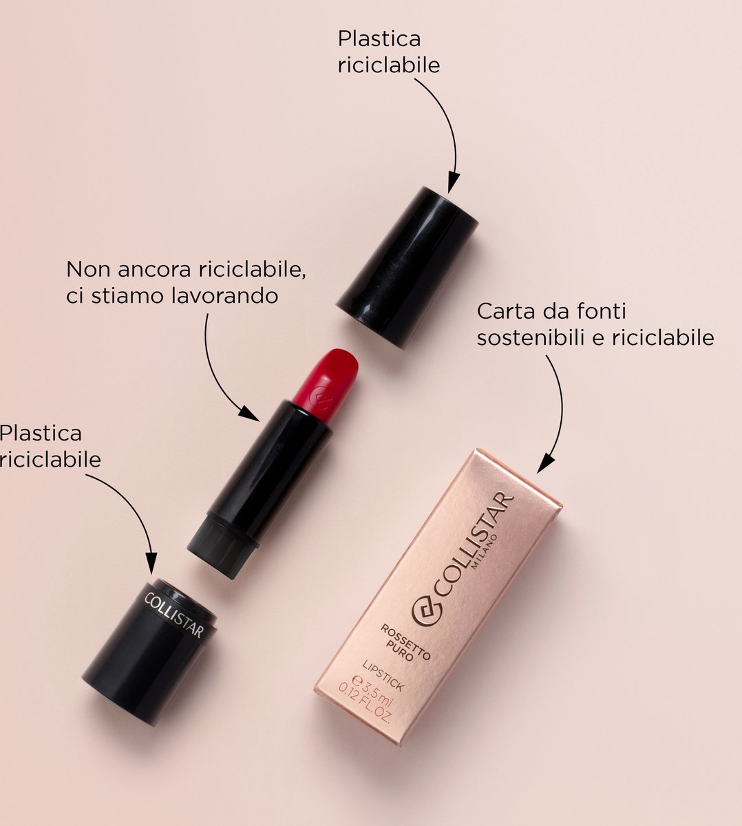Collistar Puro lippenstift - 25 Rosa Perla