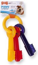 Nylabone Puppy Teething Key Flexible Geel&Blauw&Rood - Hondenspeelgoed - Wolf Tot 16kg