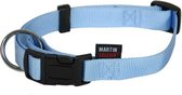 Martin Sellier Klikhalsband Basic 30-45 X 1,6 Cm Nylon Lichtblauw