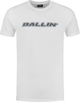 Ballin Amsterdam -  Heren Slim Fit   T-shirt  - Wit - Maat XL