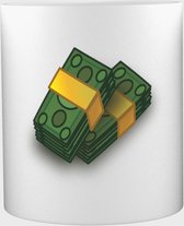 Akyol - Geld Mok met opdruk - geld - liefhebbers van geld - money - 350 ML inhoud