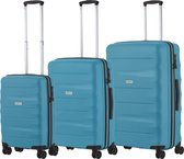 CarryOn Porter ® Kofferset - TSA Trolleyset 3-delig met OKOBAN - Dubbele wielen - Groen