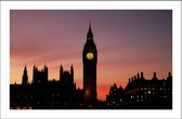 Walljar - Londen - Big Ben II - Muurdecoratie - Poster