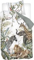 Snoozing Kya Dekbedovertrek - Junior - 120x150 cm - Groen