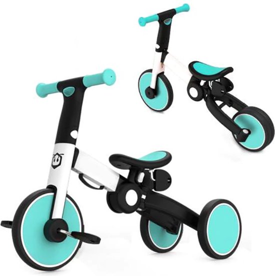 WELSPO Tricycle 5 En 1 Pour Tout-Petits Avec Poignée De