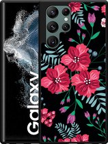 Galaxy S22 Ultra Hardcase hoesje Wildflowers - Designed by Cazy