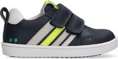 Bunnies JR 222321-529 Jongens Lage Sneakers - Blauw - Leer - Klittenband