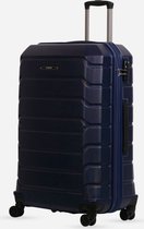 ©TROLLEYZ - Amsterdam No.9 - Trolley - 55cm met TSA slot - Dubbele wielen - 360° spinners - 100% ABS - Handbagage koffer in Ocean Blue