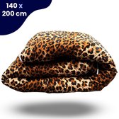 Soulsnooze - Luxe Wasbaar Dekbed met Dekbedovertrek - Alles in 1 Dekbed - Hotel Kwaliteit - Eenpersoons Dekbed 140 x 200 - All Year - Panter