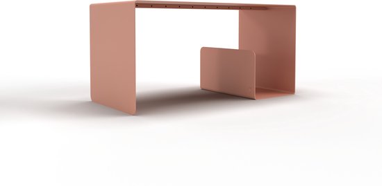 Salontafel | Industrieel | Design | Metaal | Rechthoek | met Opbergruimte | model Glide | Blush - Oud Roze