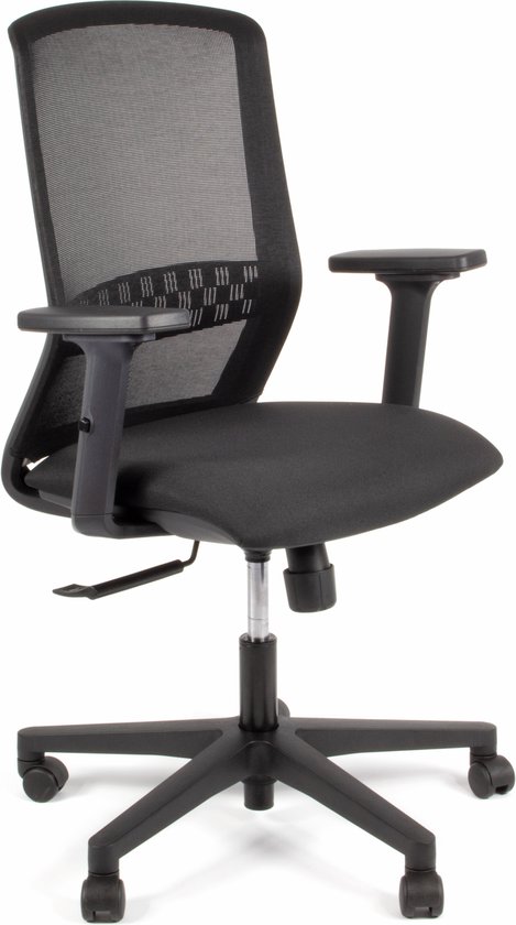 Linea Tekna 01 - Chaise de bureau - Ergonomique EN1335 - Multi réglable - Zwart