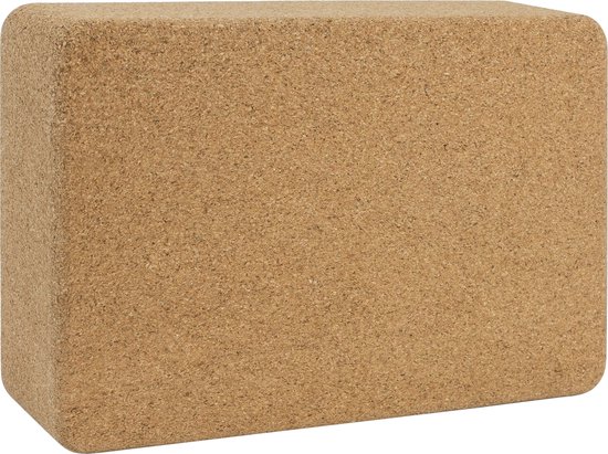 Bloc de yoga Blocs de yoga - Blocs de yoga liège - Pilates - Blocs de yoga de yoga marron - Bloc de Yoga - Articles de Yoga - Coins arrondis - Liège - 15 x 22 x 7 centimètres (lxlxh) - Marron