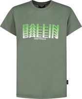 Ballin Amsterdam -  Jongens Slim Fit   T-shirt  - Groen - Maat 116