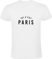 Ici c'est Paris | Heren T-shirt | Wit | This is | Dit is Parijs | Le France | Frans | Frankrijk