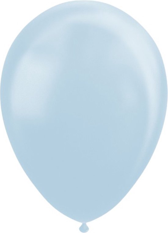Wefiesta Ballonnen Parel 30 Cm Latex Lichtblauw 10 Stuks