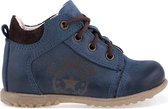Emel (2069-28) Babyschoenen Veters Leer Marineblauw maat 24