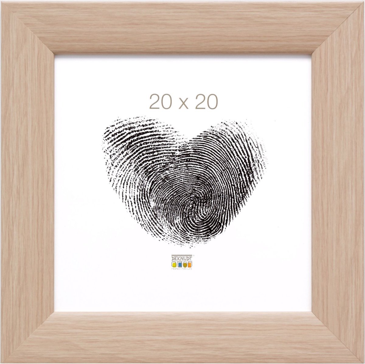 Deknudt Frames fotolijst S53GJ1 - eikkleur - hout - 20x20 cm naturel