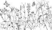 Komar Butterfly Field Vlies Fotobehang 400x250cm 8-Banen