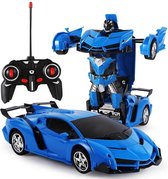RC Transformer Auto en Robot 1:18 - Afstand bestuurbare auto en robot - RC auto voor kinderen
