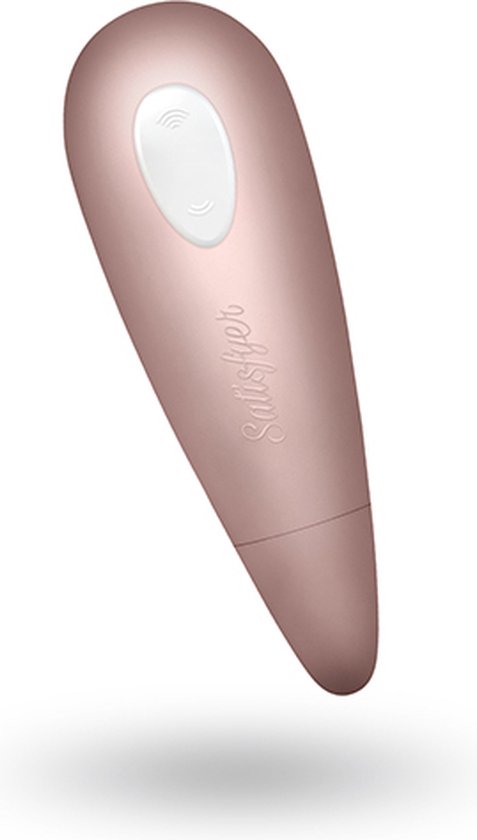 Roze Satisfyer Air Pulse Stimulator zwevend.