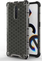 Realme X2 Pro Hoesje - Mobigear - Honeycomb Serie - Hard Kunststof Backcover - Grijs - Hoesje Geschikt Voor Realme X2 Pro