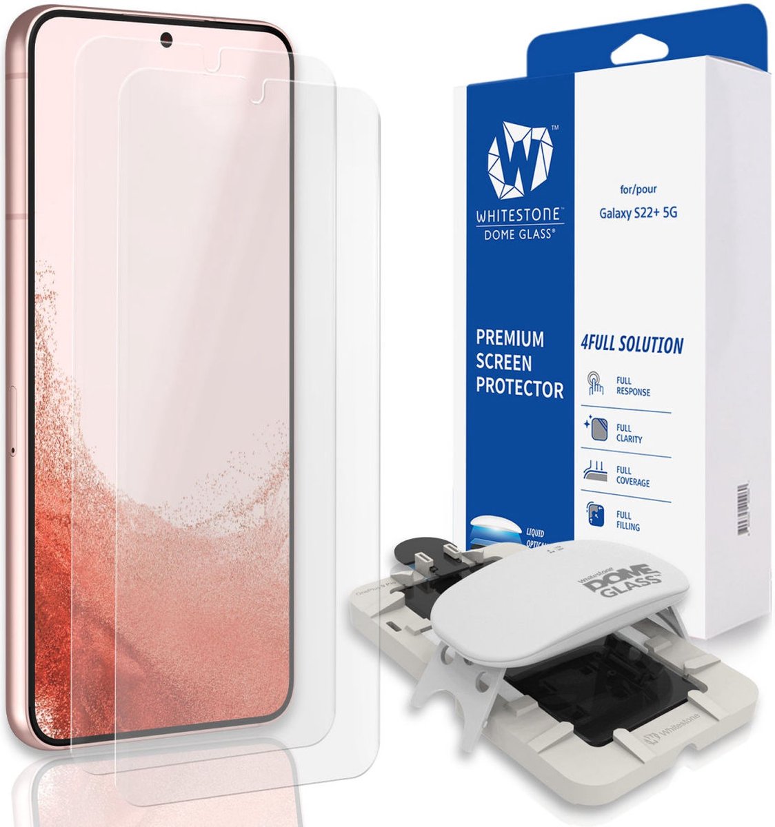 Whitestone Dome Glass Samsung Galaxy S22 Plus Screen Protector 2-Pack