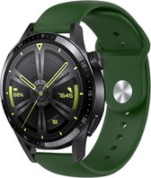 Strap-it Sport bandje geschikt voor Huawei Watch GT / GT 2 / GT 3 / GT 3 Pro 46mm / GT 2 Pro / GT Runner / Watch 3 & 3 Pro - legergroen