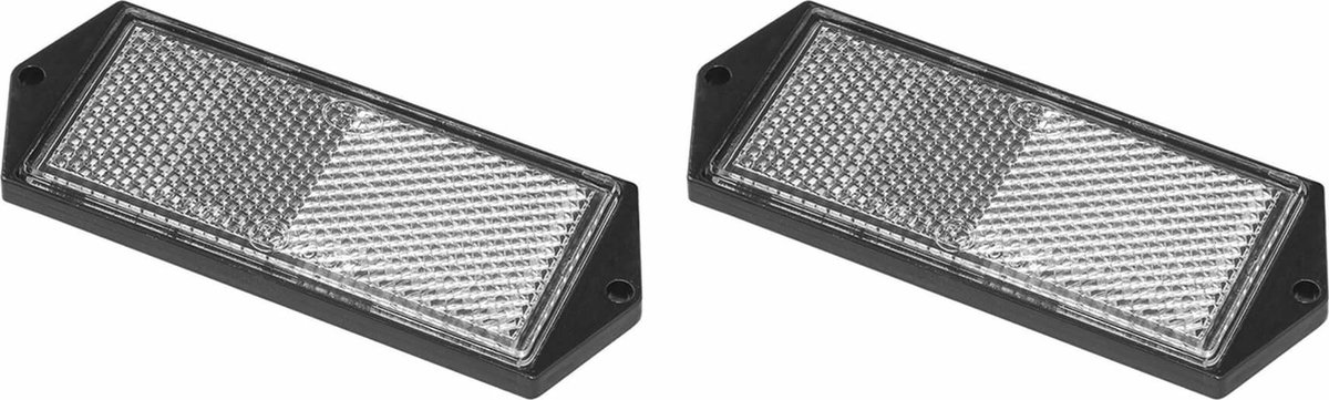 ProPlus reflector - set 2x - wit - schroefbevestiging - 104 x 40 mm -