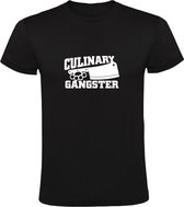 Culinary Gangster | Heren T-shirt | Zwart | Culinair | Kookkunst | Koken | Chef-kok | Sous-chef | Restaurant | Keuken | BBQ | Barbecue | Slager | Butcher