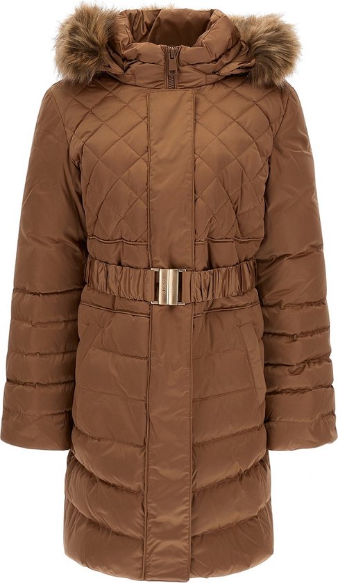 Guess Lolie Down Jacket Dames Bruin