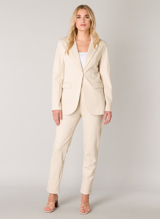 BASE LEVEL Yace Blazer - Light Beige - maat 36 | bol.com