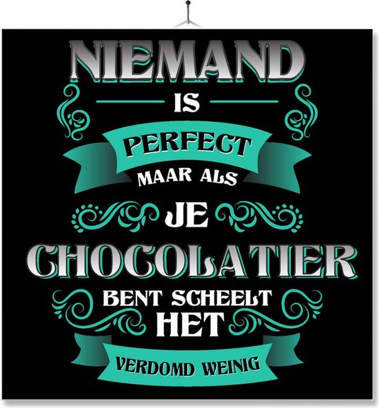 Carrelage Avec Impression | Présent | Cadeau | Personne n'est Perfect | Emploi | Chocolatier