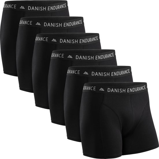 DANISH ENDURANCE Katoenen Boxershorts- Onderbroeken voor Heren- 6 pack - Maat L