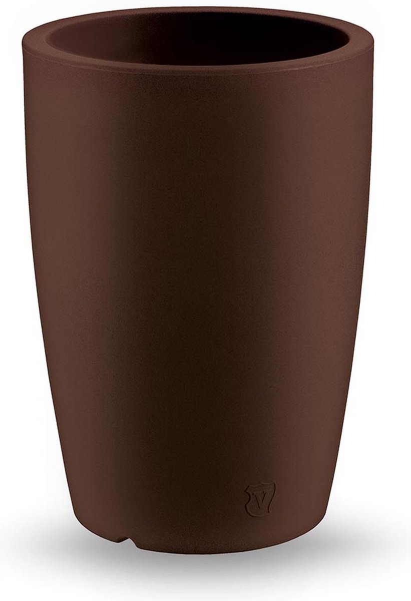 VECA - Bloempot Genesis, rond, H50 cm, bruin