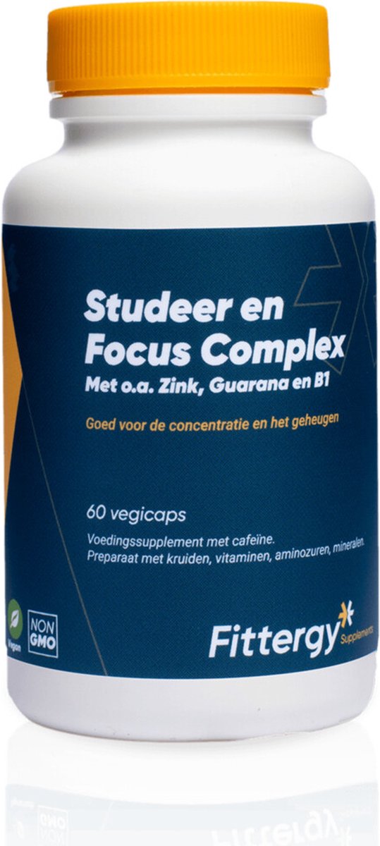 Fittergy Supplements Studeer En Focus Complex 60 vegicaps