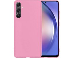 Hoesje - Geschikt voor Samsung Galaxy A54 - Sterk & Shockproof - Siliconen Case - Hoes Cover - Telefoonhoes - Lichtroze