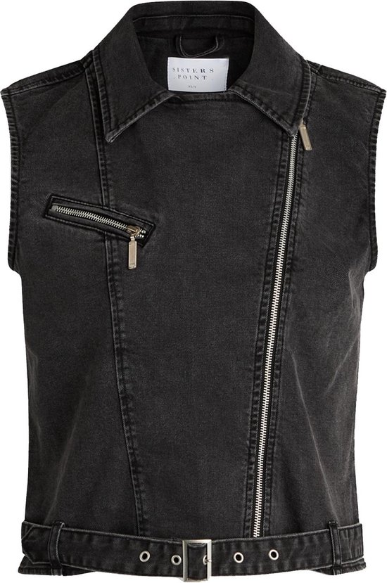 Foto: Sisters point vest owi ve black wash maat s