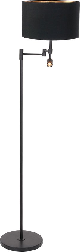 Steinhauer vloerlamp Stang - zwart - - 7201ZW