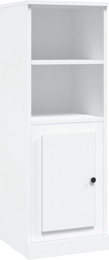 vidaXL Hoge kast 63x33x100 cm bewerkt hout oud houtkleurig
