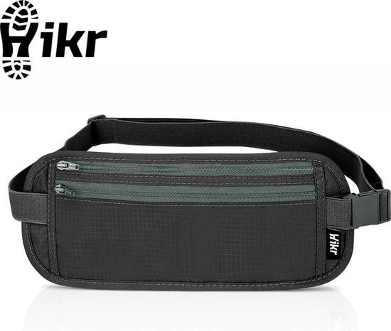 Foto: Hikr moneybelt premium reisportemonnee waterdicht unisex onzichtbare portemonnee heuptasje buideltasje geldriem reis portemonnee